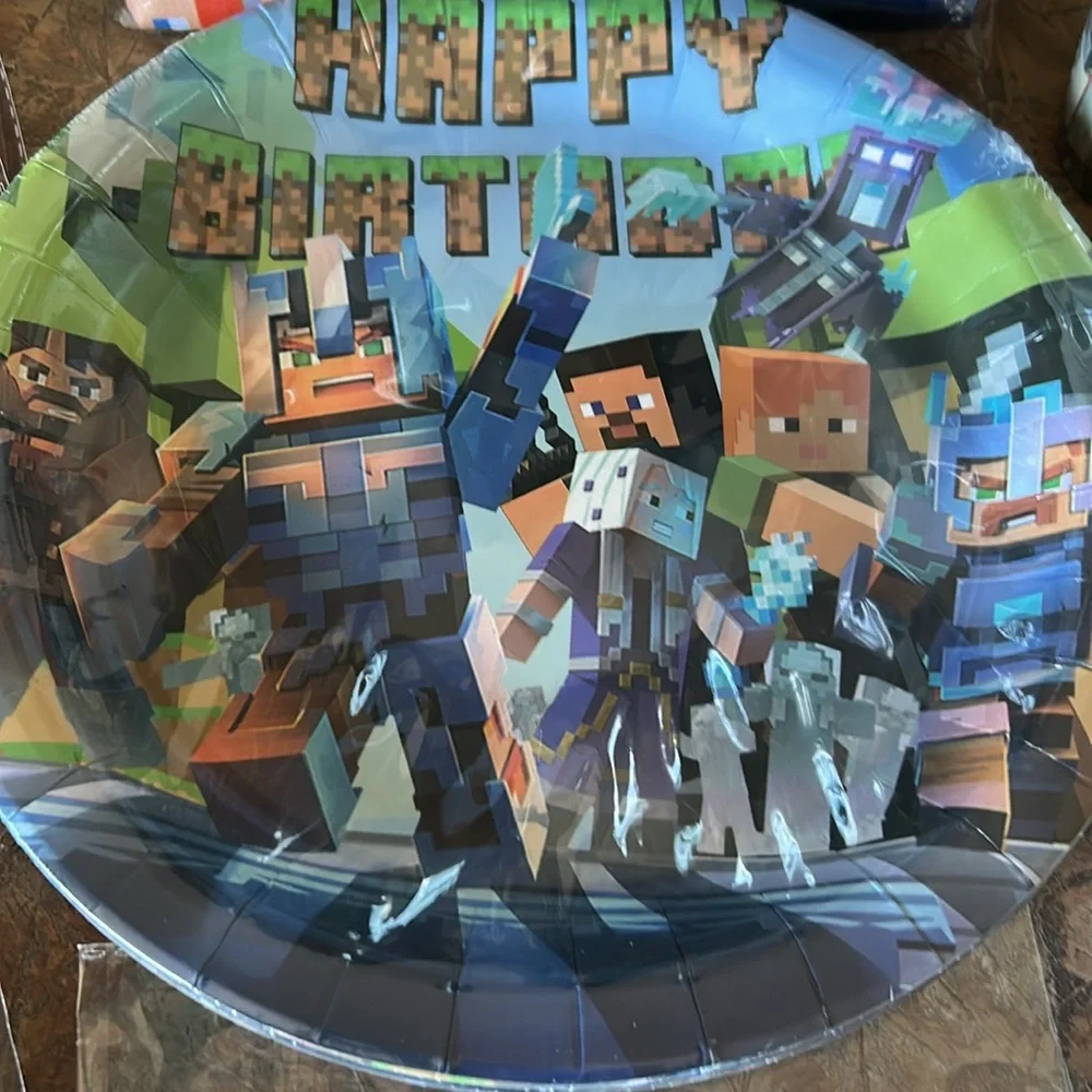 Minecraft Theme Birthday Party Supplies